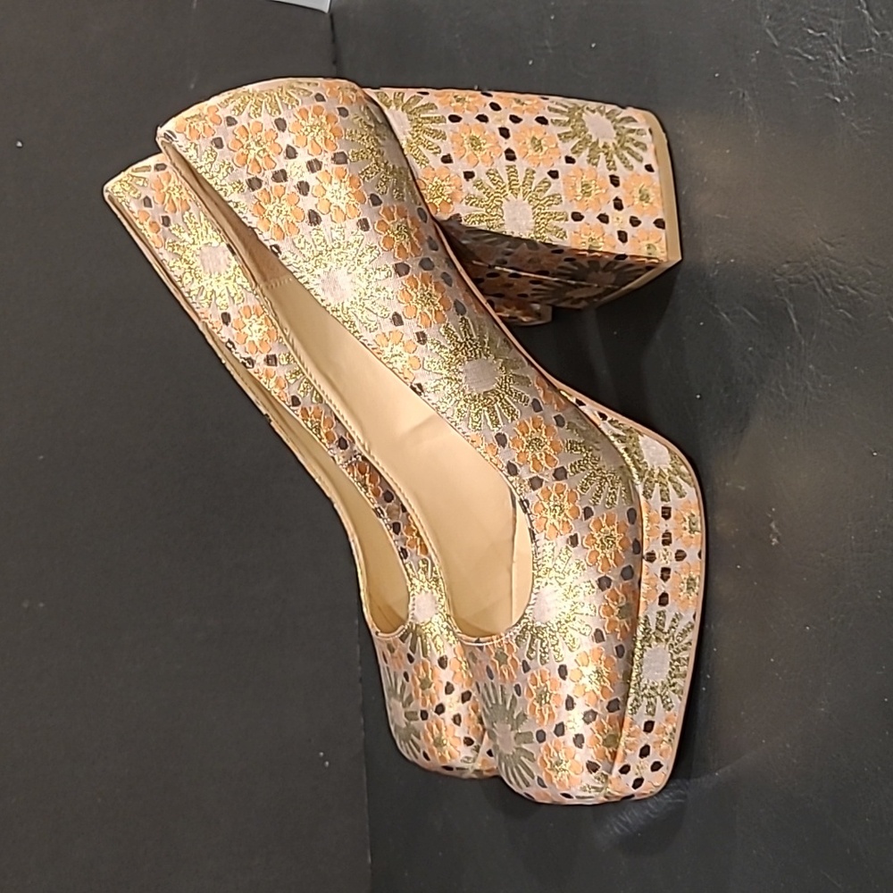 Katy Perry Floral Patterned Women's Platform Heels 9.5 - Picture 3 of 12
